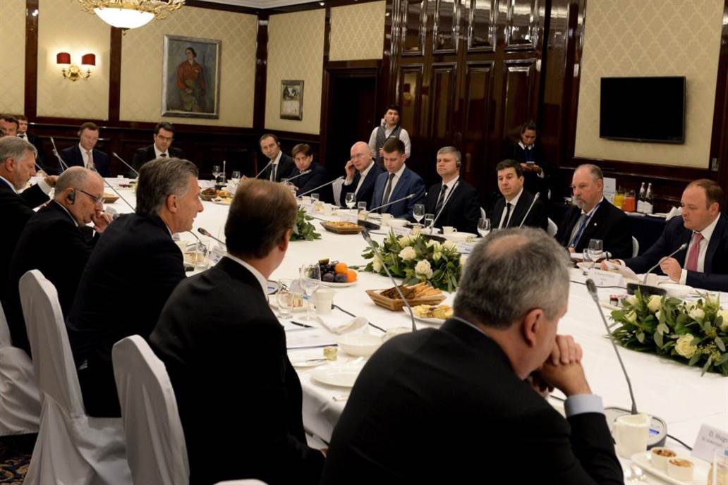 Mauricio Macri a los empresarios rusos: 