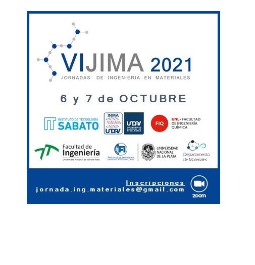 6ta. Jornadas de Ingeniería en Materiales – 6 y 7 de octubre