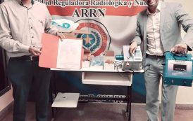 La Autoridad Reguladora Radiológica Nuclear de Paraguay (ARRN) recibe en donación un Equipo Detector de Radiación de Aire Portátil del OIEA